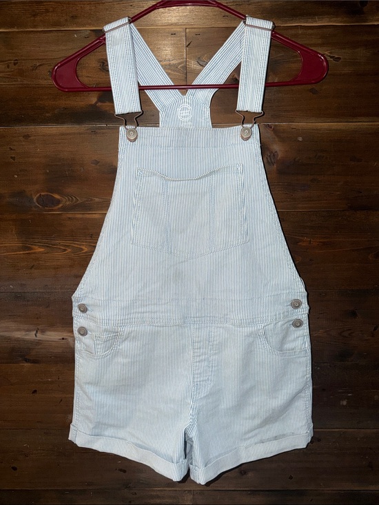 wonder nation Other - wonder nation White and Light Blue Pinstripe Shortalls